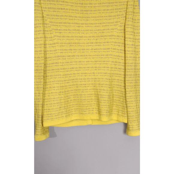 St John Collection Multicolor Yellow Button Front Cardigan Sweater Size 12 - Picture 14 of 16